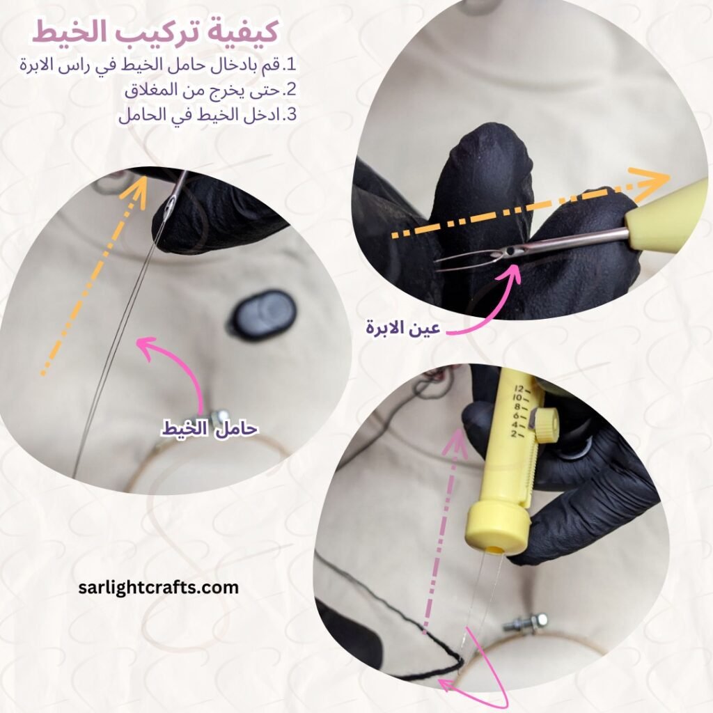 تاكد انك تستخدم الابرة المتوسطة - 2