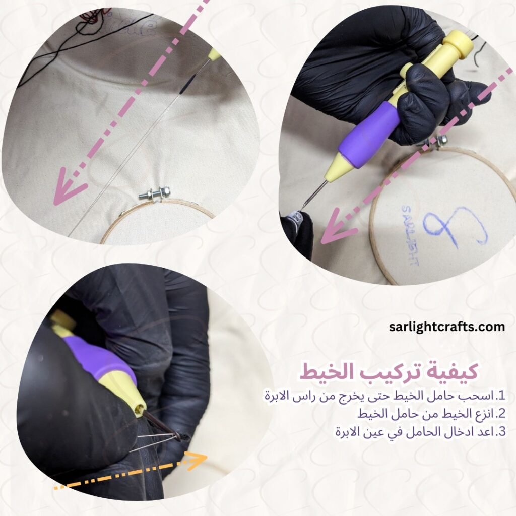 تاكد انك تستخدم الابرة المتوسطة - 3