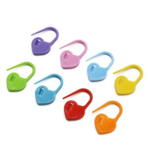 مجموعة من 20 علامات غرز بلاستيكية ملونة