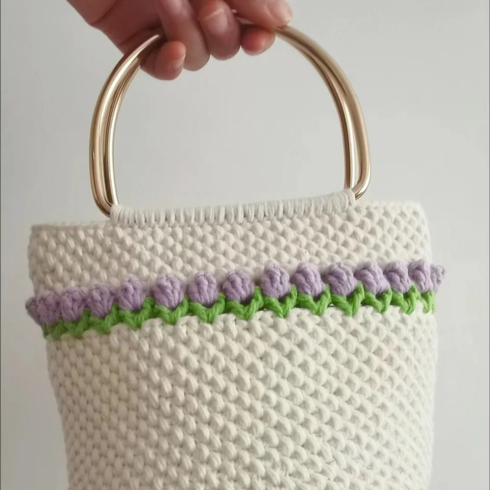 2 Pcs Poignée de sac en métal en forme D – Image 4